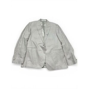 Banana Republic Tailored Fit Linen Blend Blazer Jacket Mens 42R Beige